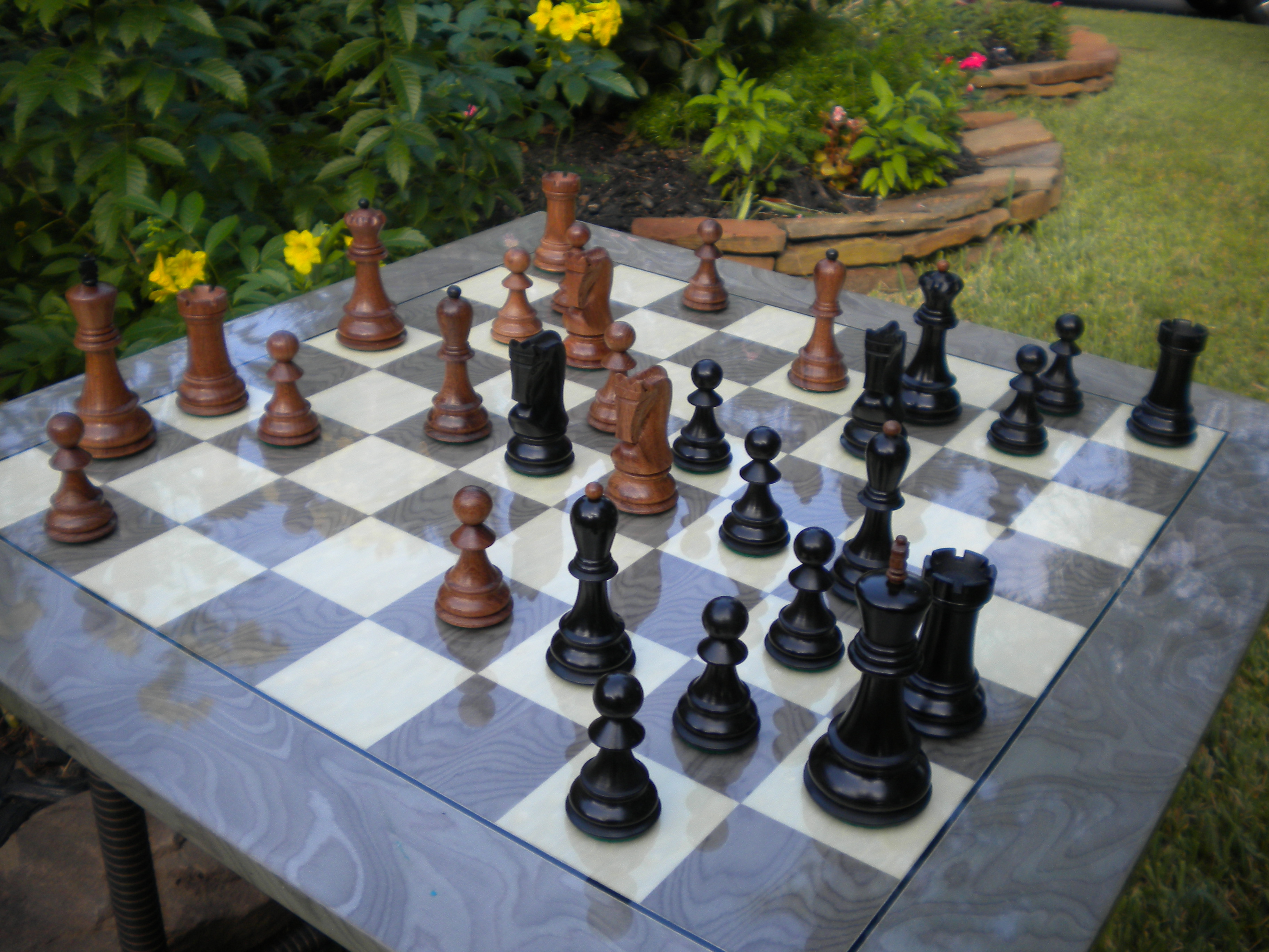 W Caribbean chess set